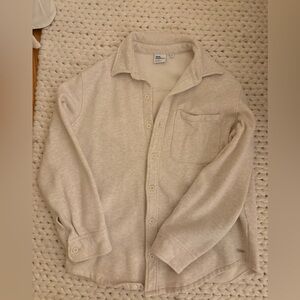 Aritzia Cozy Fleece Boyfriend Button Up